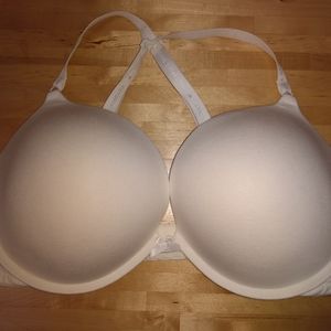 Victoria’s Secret Padded Push up Racerback convertible Bra 38DD white underwear